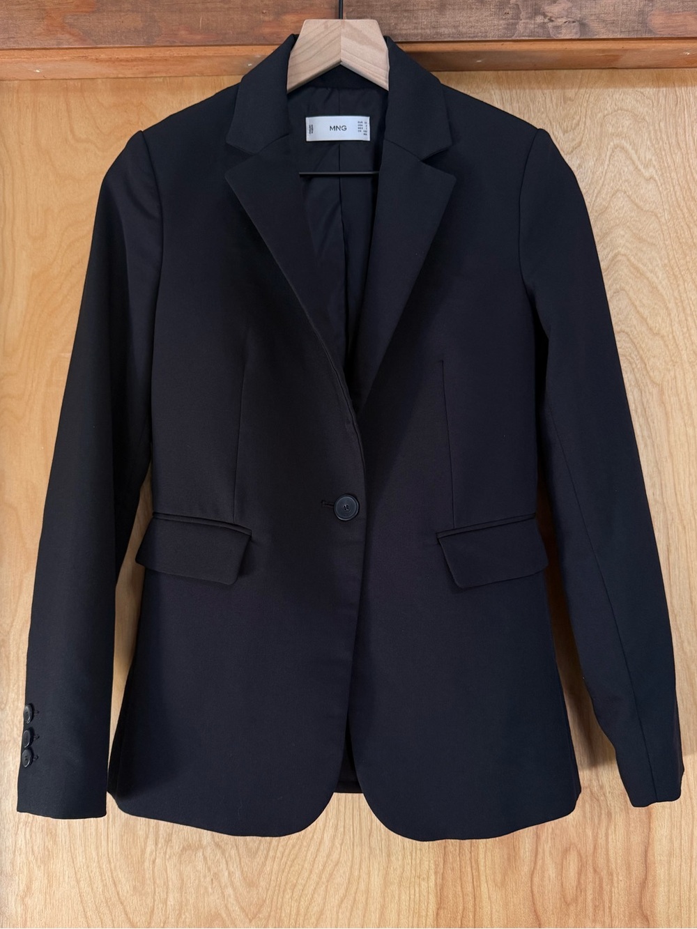 Size 2 MNG Black Blazer Suit Jacket Matching Trousers Available